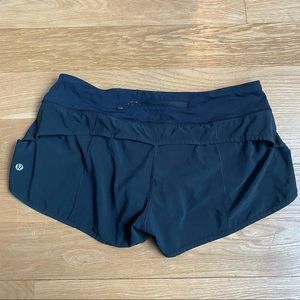 Black LuluLemon Running Shorts